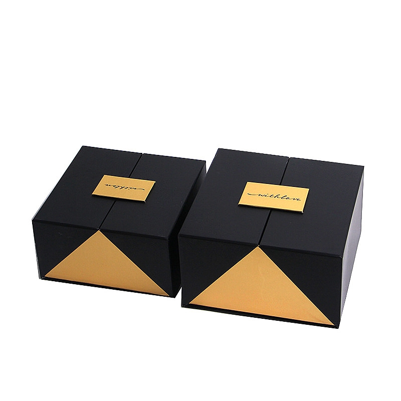 Custom Square Double Open Door Gift Box for Men and Women Flower Wedding Candy