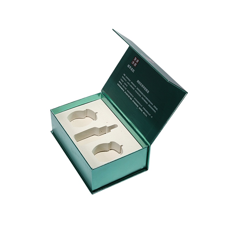 Book-shaped Cardboard Foam Inlaid Cosmetic Box with Magnetic Closure Book-shaped Cardboard Foam Inlaid Cosmetic Box with Magnetic Closure