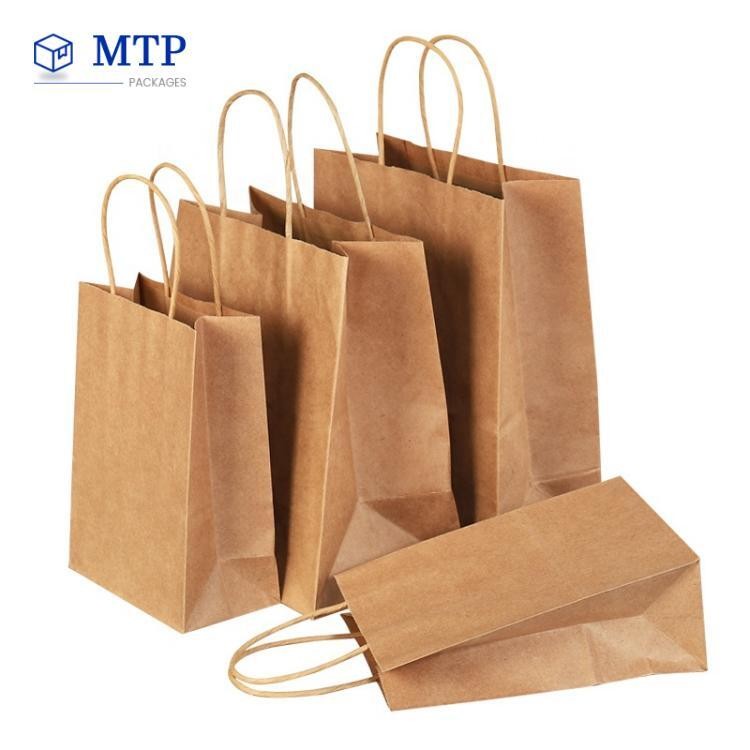 Custom Shopping Kraft Paper Bag Custom Shopping Kraft Paper Bag