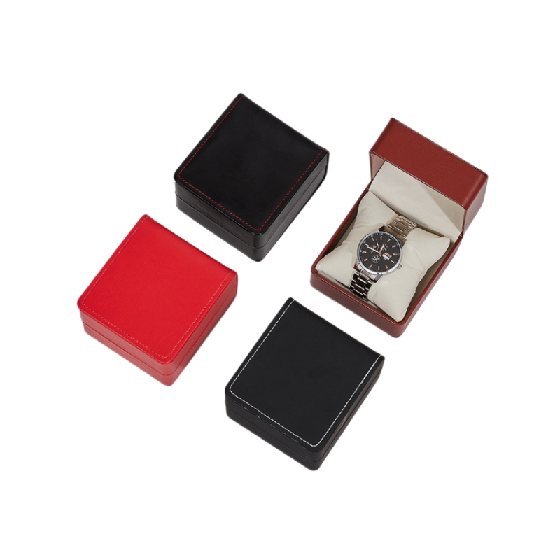 Wholesale High-Quality PU Leather Flip Watch Gift Packaging Box 