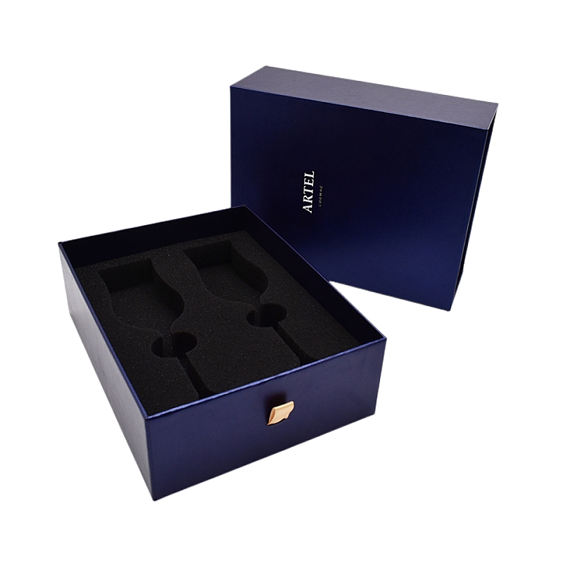 Custom Logo Printed Champagne Flute Packaging Boxes