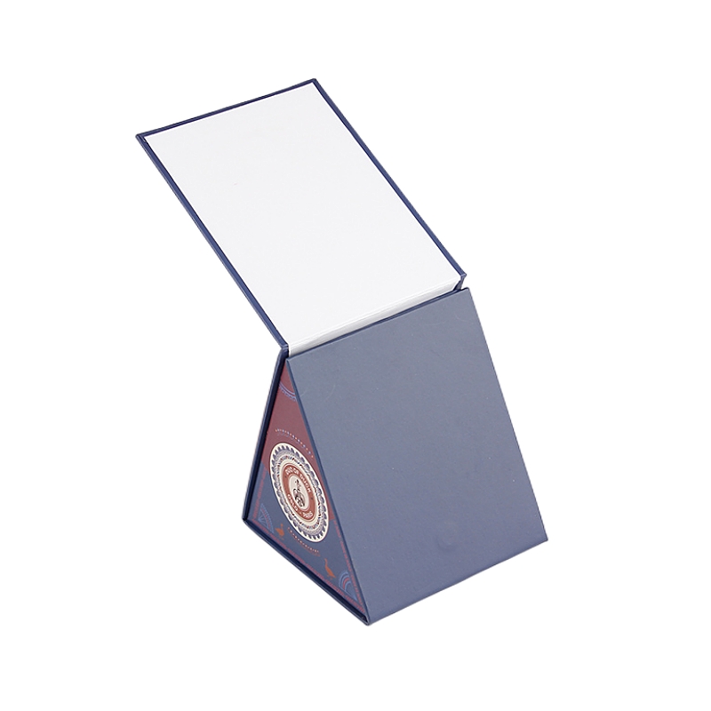 Custom Printed Creative Foldable Magnetic Triangle Shape Gift Box