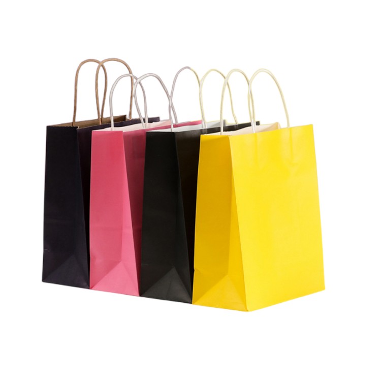 Recyclable Teal Kraft Paper Bag 10kg with Handles