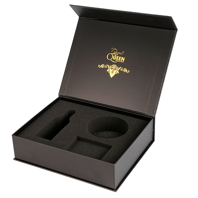 Custom Luxury Book Shaped Rigid Magnetic Gift Boxes with EVA Foam Insert Custom Luxury Book Shaped Rigid Magnetic Gift Boxes with EVA Foam Insert