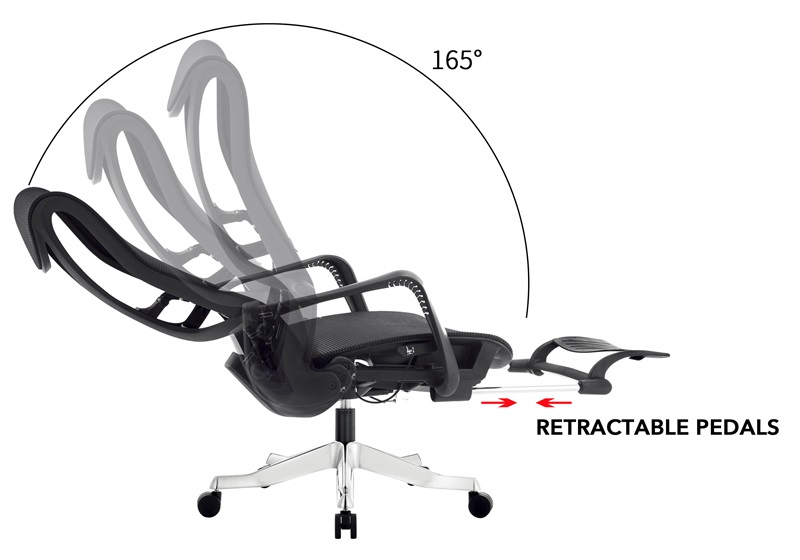 ergonomique reclining office chair