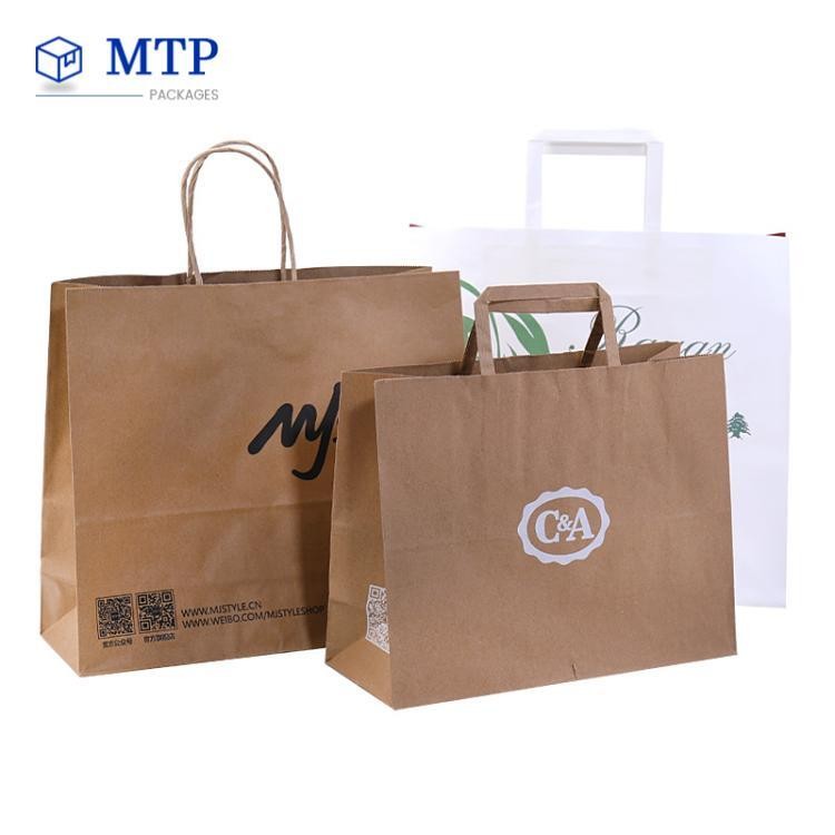 Custom Shopping Kraft Paper Bag Custom Shopping Kraft Paper Bag