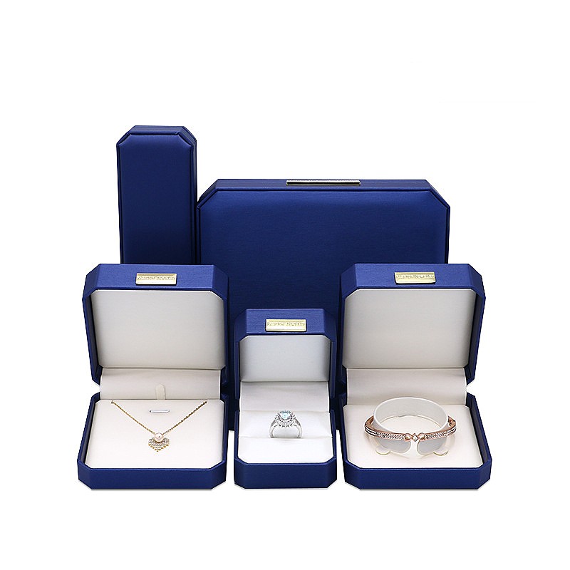 Custom Octagonal Metal Label Velvet Ring Pendant Bracelet Packaging Box Custom Octagonal Metal Label Velvet Ring Pendant Bracelet Packaging Box