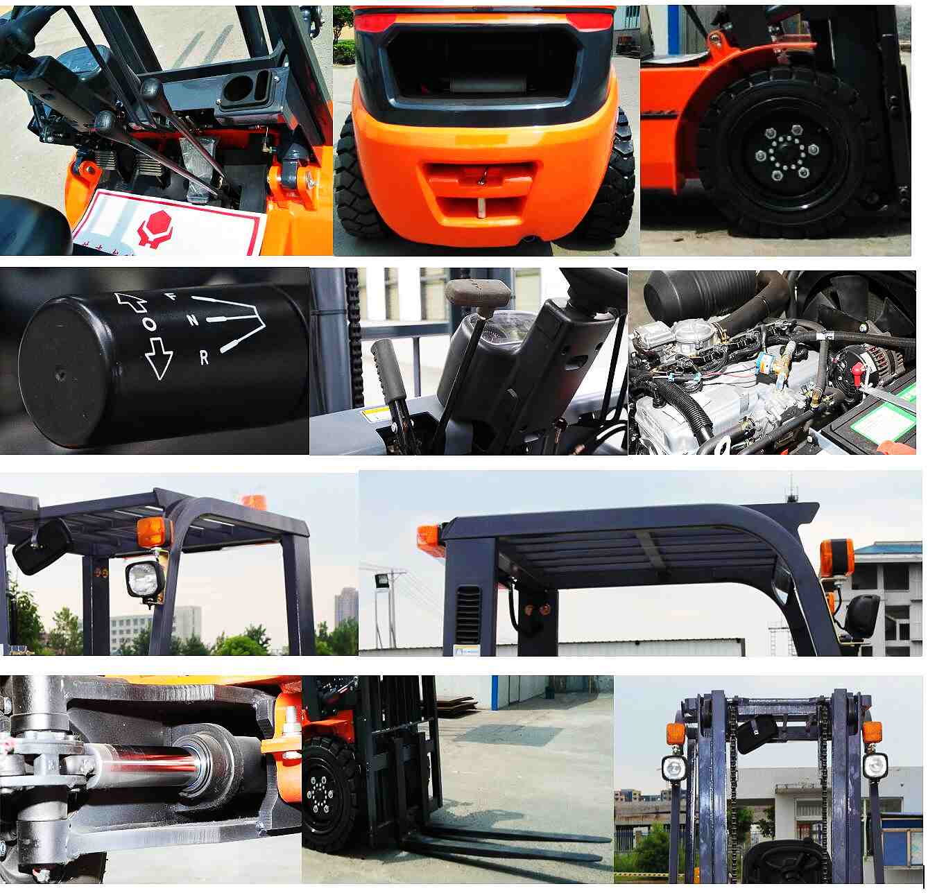 Details of 1.5-5Ton Diesel Counterbalance Forklift Truck