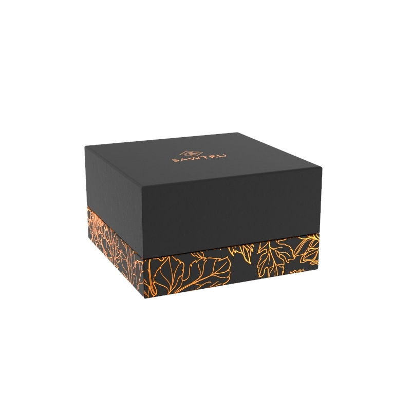 Custom Luxury Empty Black Base and Lid Perfume Package Box Custom Luxury Empty Black Base and Lid Perfume Package Box