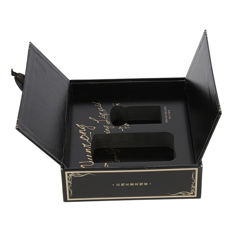 Custom New Design Black Portable Cosmetic Gift Box Custom New Design Black Portable Cosmetic Gift Box