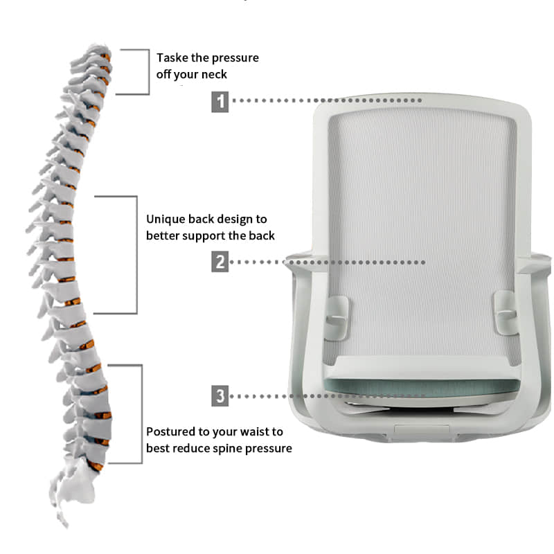 mesh office adjustable chair