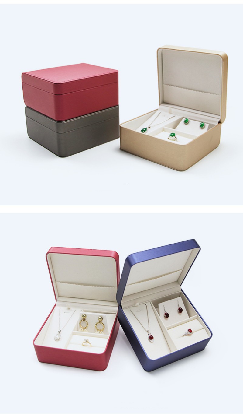 Wholesale custom PU leather ring pendant bracelet storage box Wholesale custom PU leather ring pendant bracelet storage box