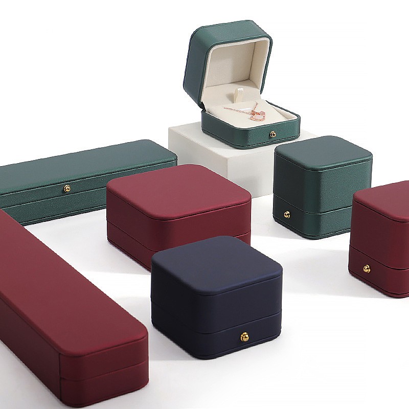 Wholesale High-grade Round Corner PU Leather Jewelry Box for Necklace Ring Pendant Bracelet Jewelry Box Wholesale High-grade Round Corner PU Leather Jewelry Box for Necklace Ring Pendant Bracelet Jewelry Box