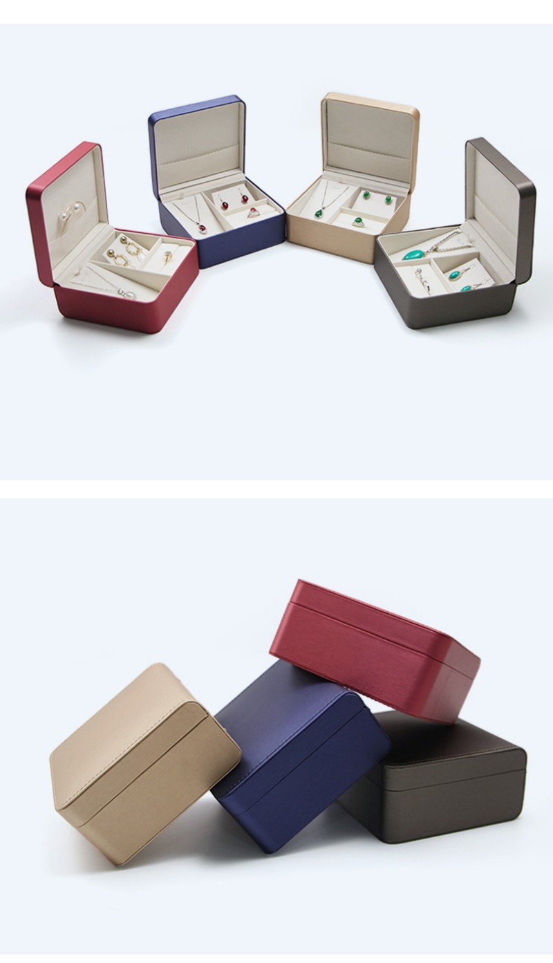Wholesale custom PU leather ring pendant bracelet storage box