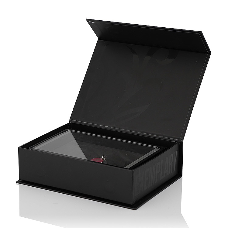 Custom Printed Luxury Black Magnetic Gift Box Custom Printed Luxury Black Magnetic Gift Box