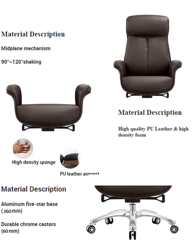 Adjustable ergonomic office chair