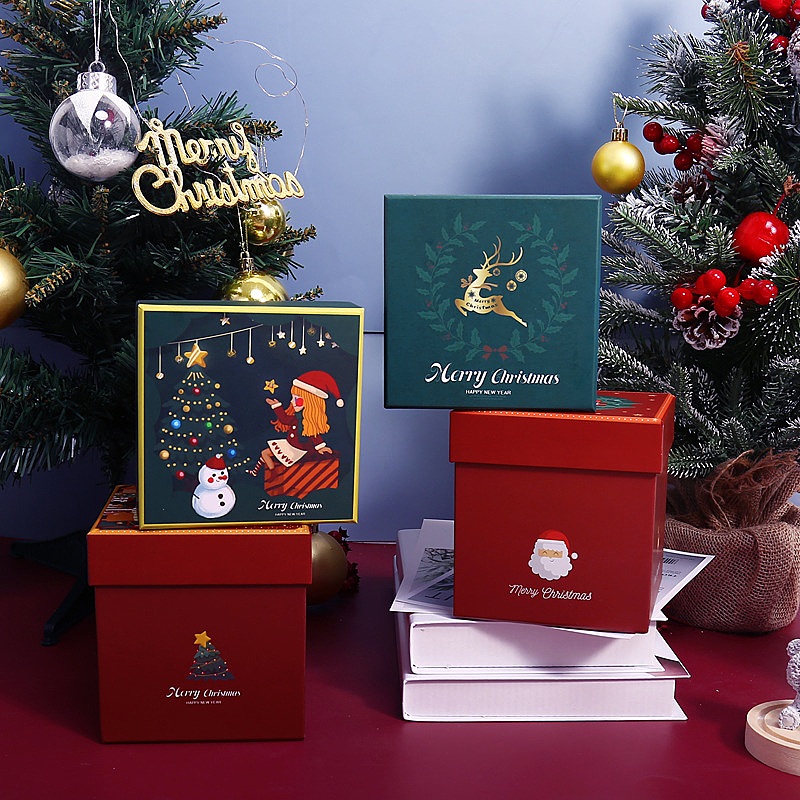 Custom Merry Christmas Eve Xmas Merry Apple Packaging Box Custom Merry Christmas Eve Xmas Merry Apple Packaging Box