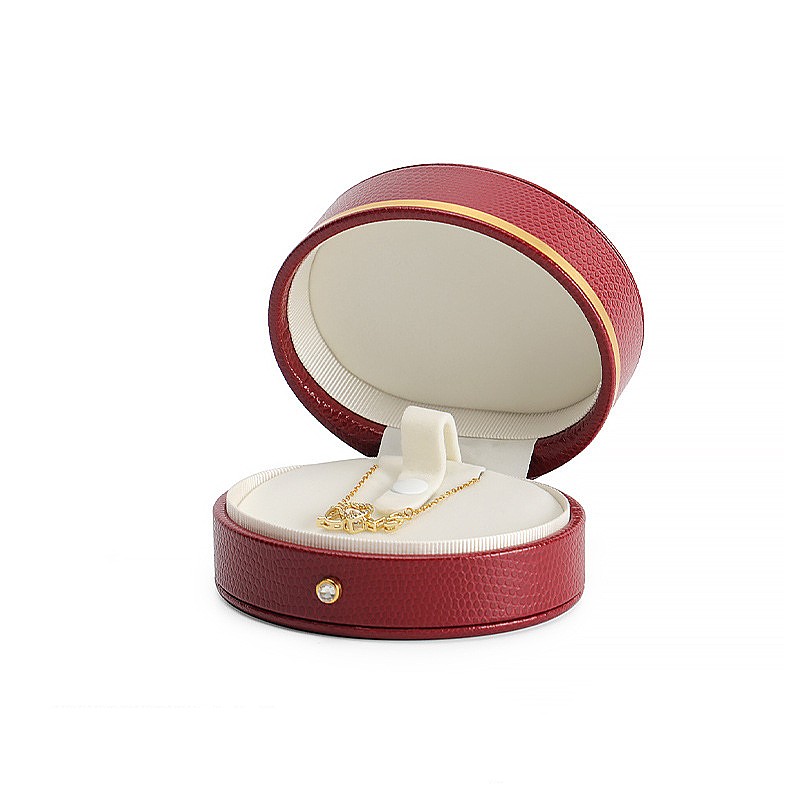 Custom High-grade Oval Metal Buckle High-end Jewelry Packaging Box 
