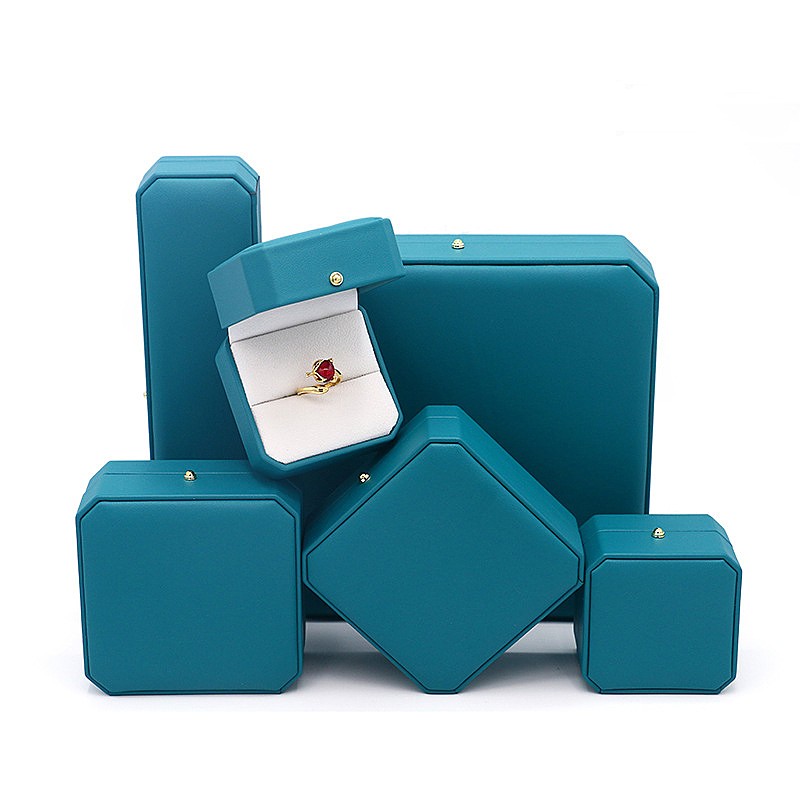 Wholesale Custom Octagonal Ring Pendant Bracelet Three Pieces of Decorative Jewelry Box Wholesale Custom Octagonal Ring Pendant Bracelet Three Pieces of Decorative Jewelry Box