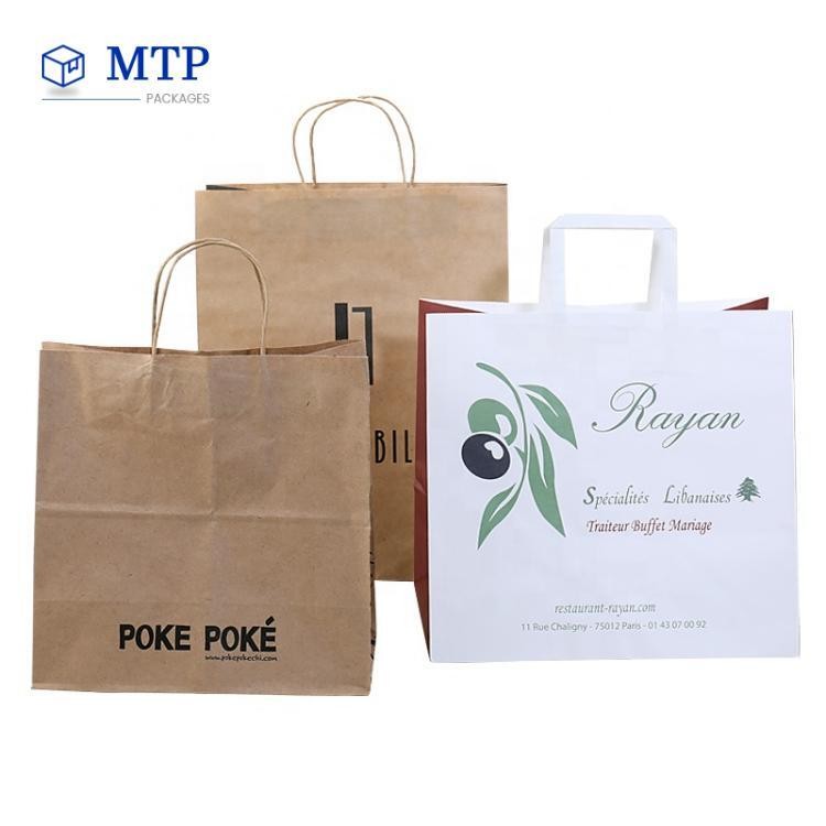 Custom Shopping Kraft Paper Bag Custom Shopping Kraft Paper Bag