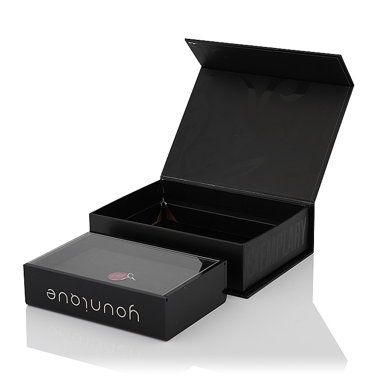 Custom Printed Luxury Black Magnetic Gift Box Custom Printed Luxury Black Magnetic Gift Box