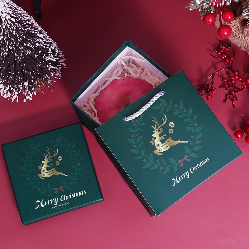Custom Merry Christmas Eve Xmas Merry Apple Packaging Box Custom Merry Christmas Eve Xmas Merry Apple Packaging Box