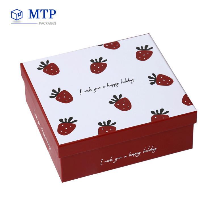 Wholesale Strawberry Pattern Birthday Packaging Gift Box