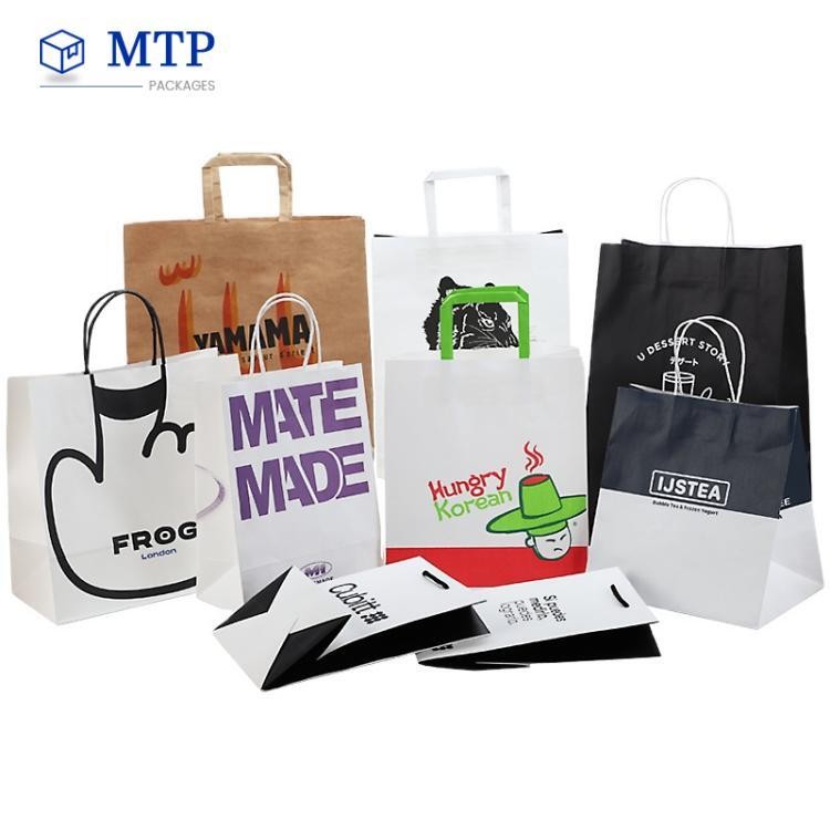 Custom Shopping Kraft Paper Bag Custom Shopping Kraft Paper Bag