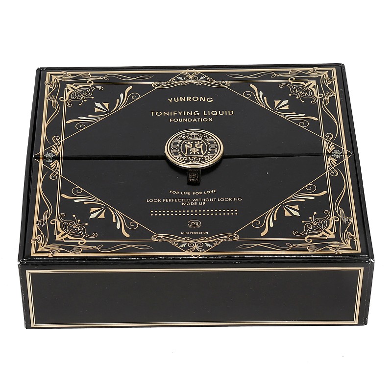 Custom New Design Black Portable Cosmetic Gift Box