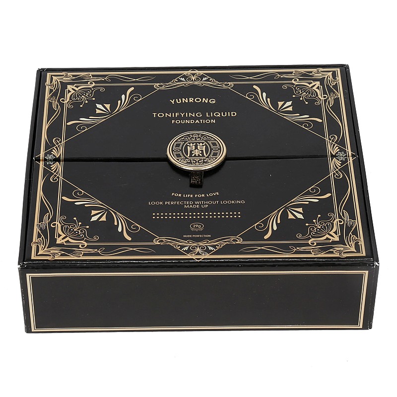 Custom New Design Black Portable Cosmetic Gift Box Custom New Design Black Portable Cosmetic Gift Box