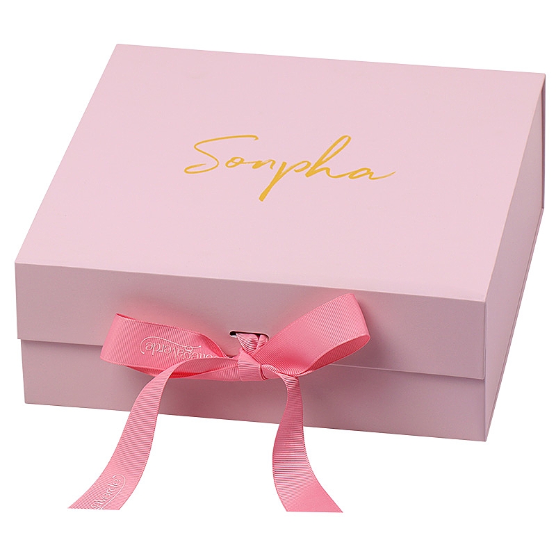 Custom Printed Magnetic Folding Gift Packaging Boxes with Ribbon Custom Printed Magnetic Folding Gift Packaging Boxes with Ribbon