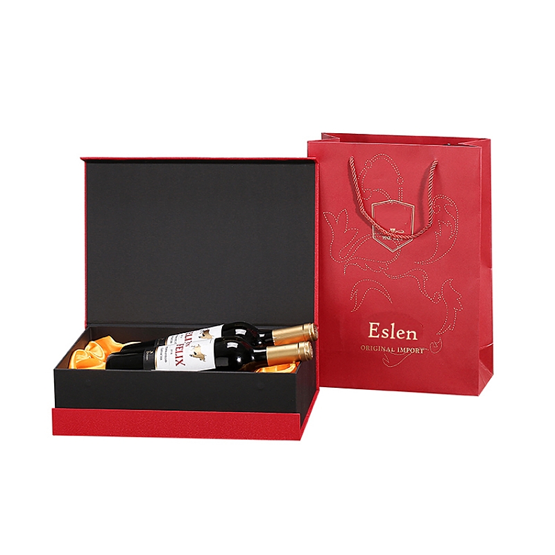 Hot Sale Custom Red Wine Paper Box Packaging