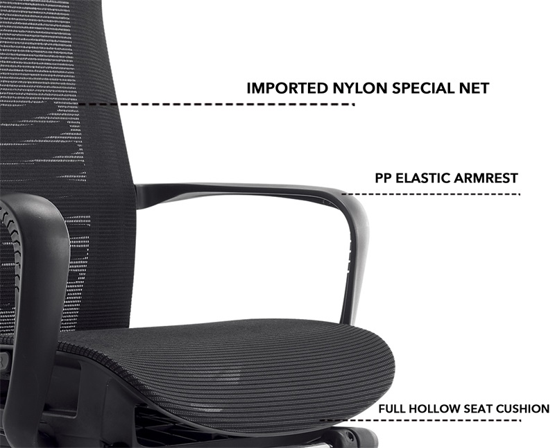 mesh reclining office chair