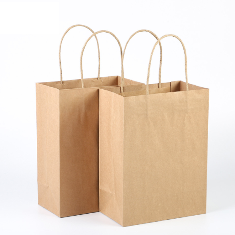 Custom Printing Teal Kraft Paper Bag with Own Logo