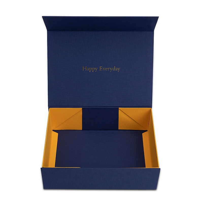 Customized Recyclable Material Handmade Rigid Flap Cardboard Gift Box