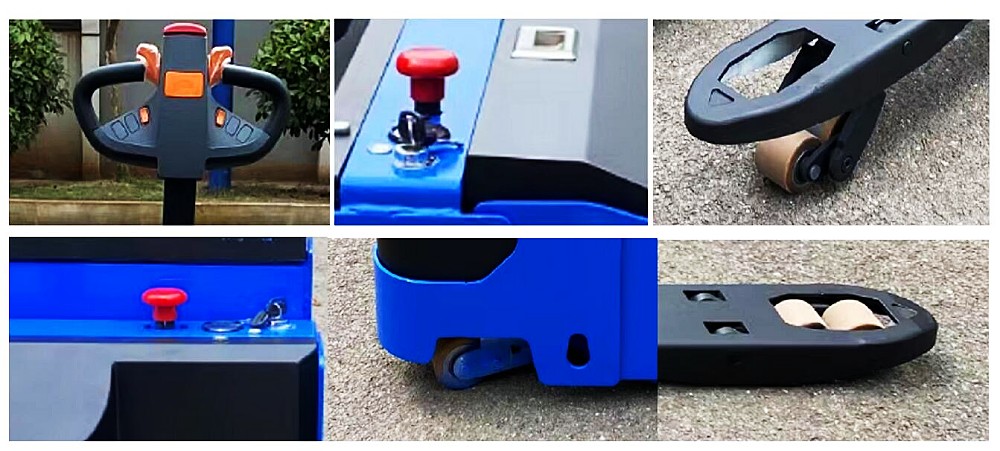 Details of Electric Walkie Type Battery Powered Pallet Truck Details of Electric Walkie Type Battery Powered Pallet Truck