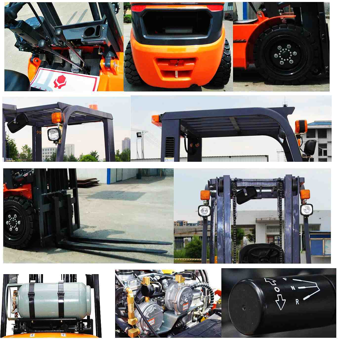 Details of 1.5-4.0 Tons Gasoline and LPG Counterbalance Forklift