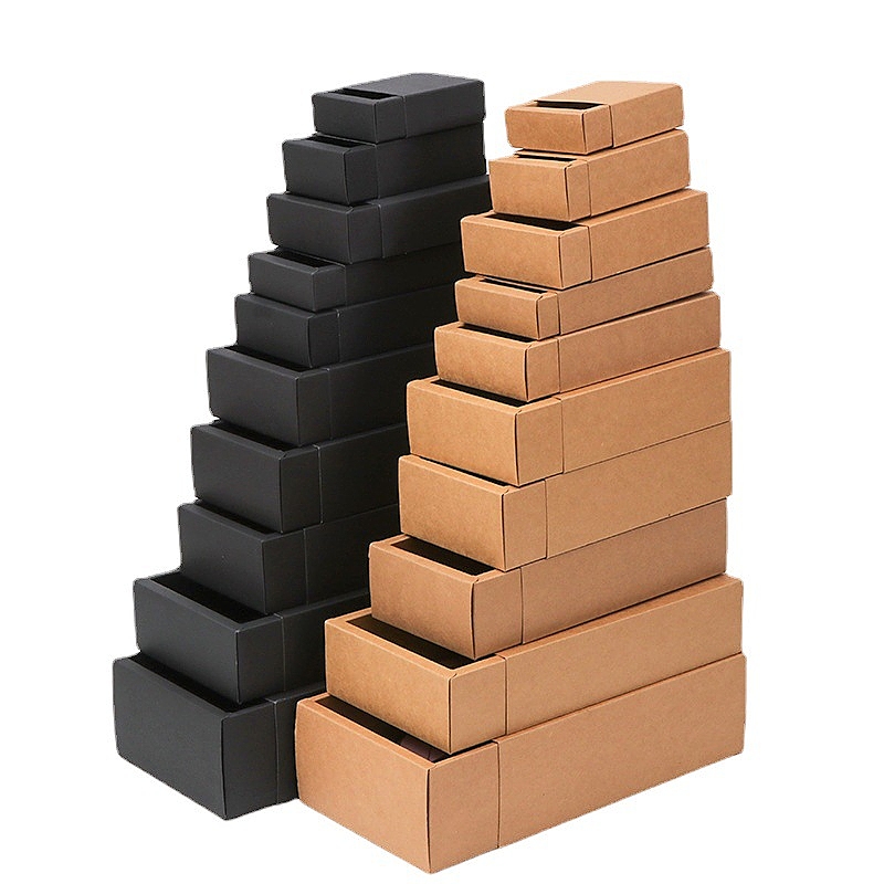Custom Wholesale New Kraft Paper Drawer Box Custom Wholesale New Kraft Paper Drawer Box