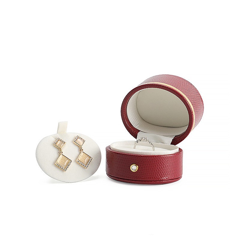 Custom High-grade Oval Metal Buckle High-end Jewelry Packaging Box Custom High-grade Oval Metal Buckle High-end Jewelry Packaging Box