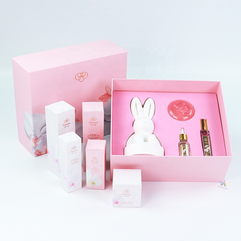 Professional Skin Care Product Makeup Cosmetic Gift Set Packaging Paper Boxes