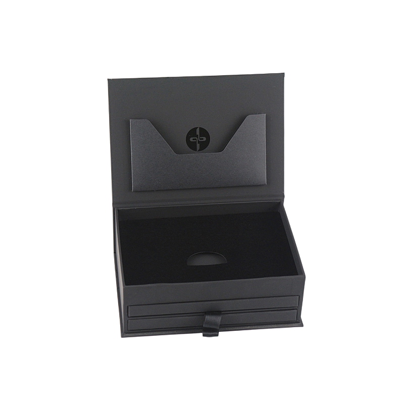 Custom Luxury Black Tactile Paper Touch Drawer Gift Boxes Packaging Custom Luxury Black Tactile Paper Touch Drawer Gift Boxes Packaging
