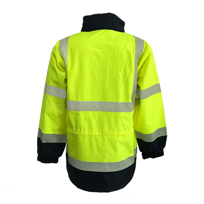 High vis rain jackets