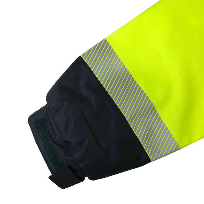 Hi vis breathable rain jacket