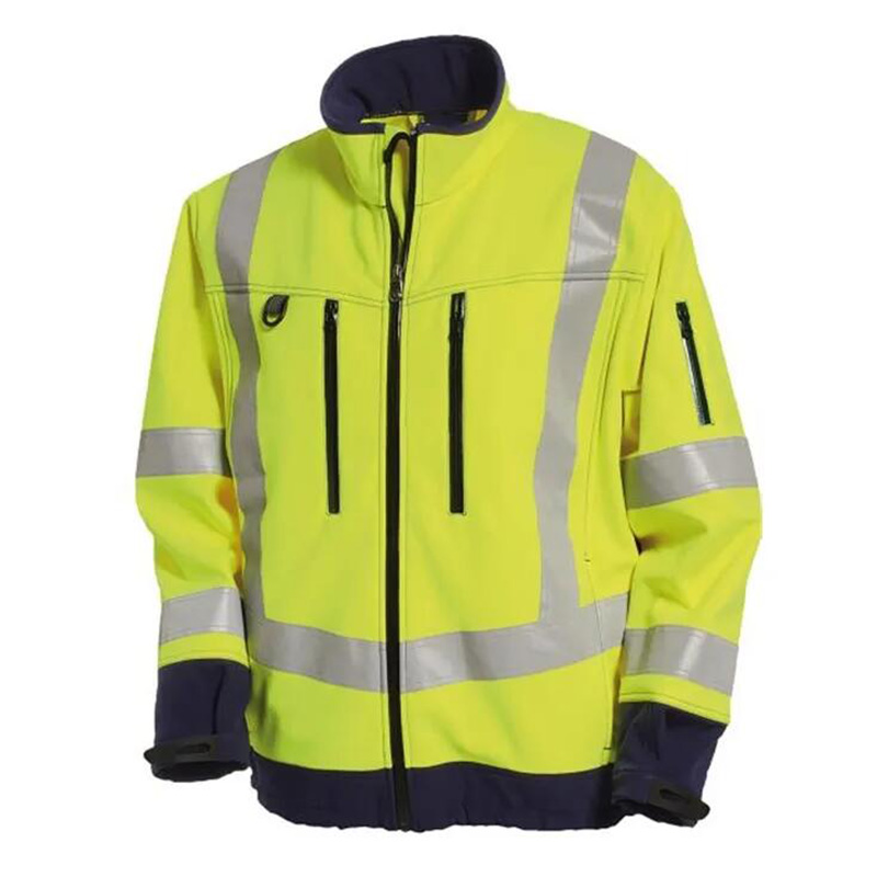 Waterproof hi vis softshell jacket