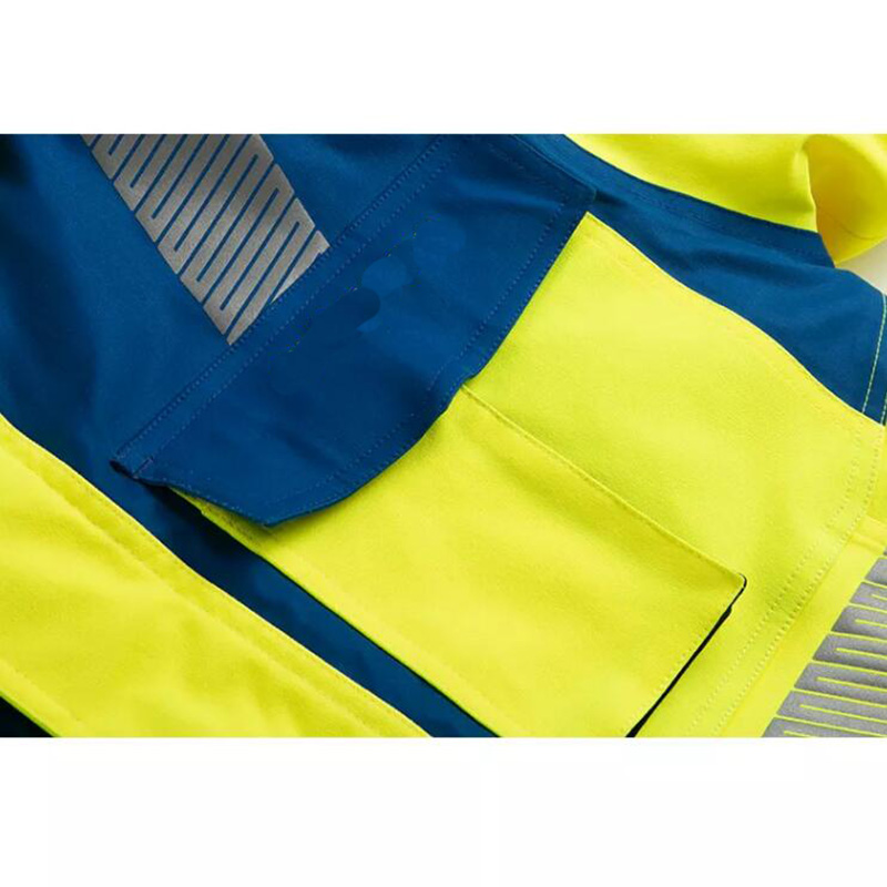 Blue high visibility jacket