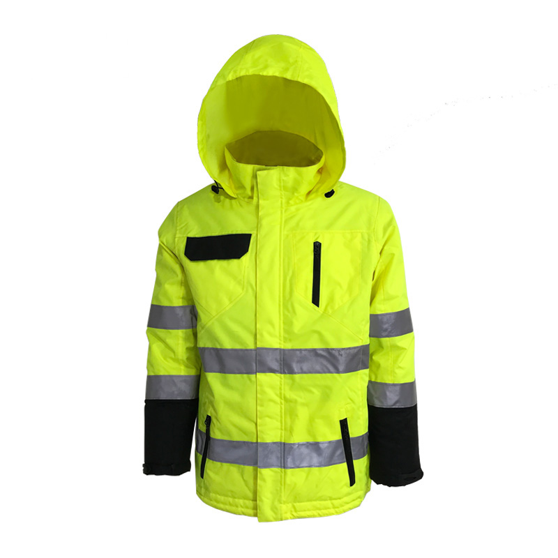 Hi Vis Waterproof Jacket with Hood Hi Vis Waterproof Jacket with Hood