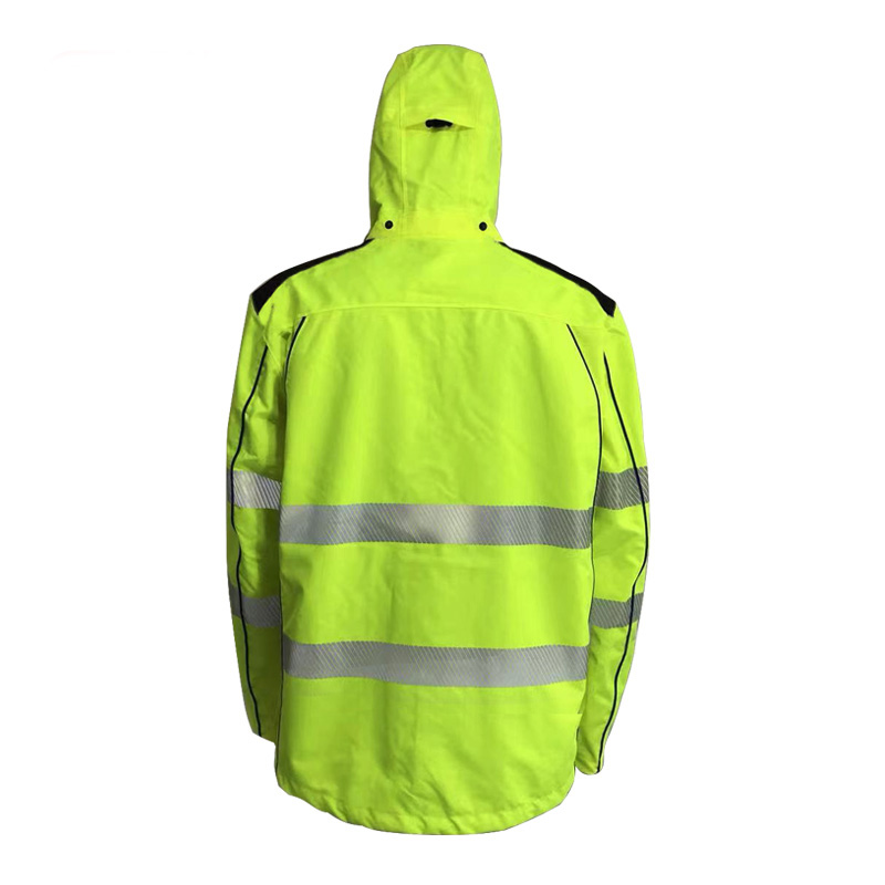 Hi-Vis Hooded Mesh Lined Jacket