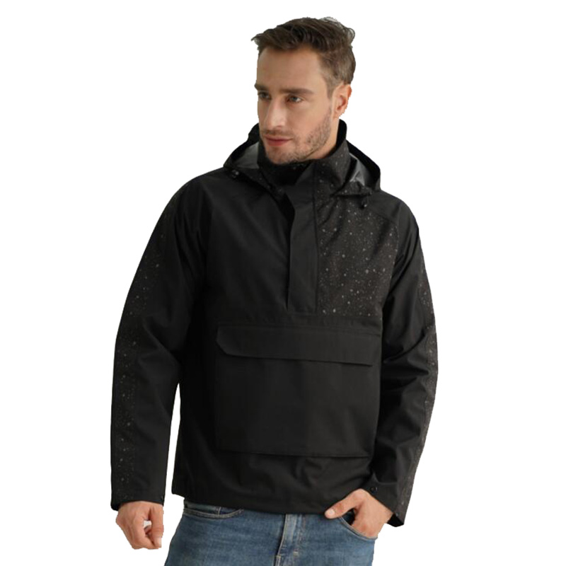 Men's waterproof windbreaker pullover