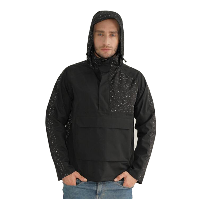 Wholesale men's pullover windbreaker