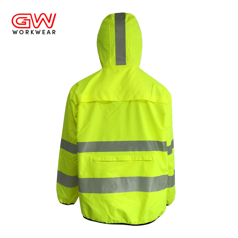 High vis rain jackets